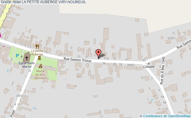 plan Hotel La Petite Auberge VIRY-NOUREUIL