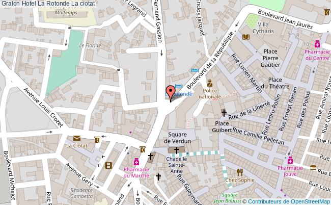 plan Hotel La Rotonde La ciotat