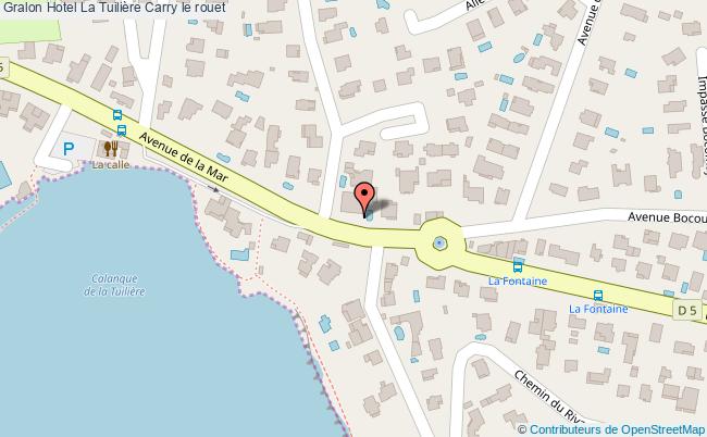 plan Hotel La Tuilière Carry le rouet