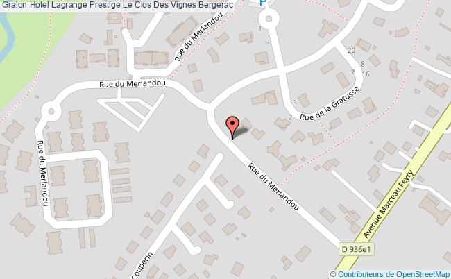 plan Hotel Lagrange Prestige Le Clos Des Vignes Bergerac