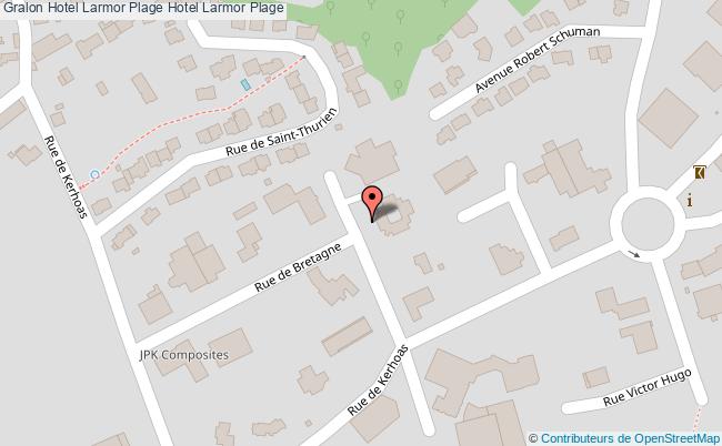 plan Larmor Plage Hotel Larmor Plage