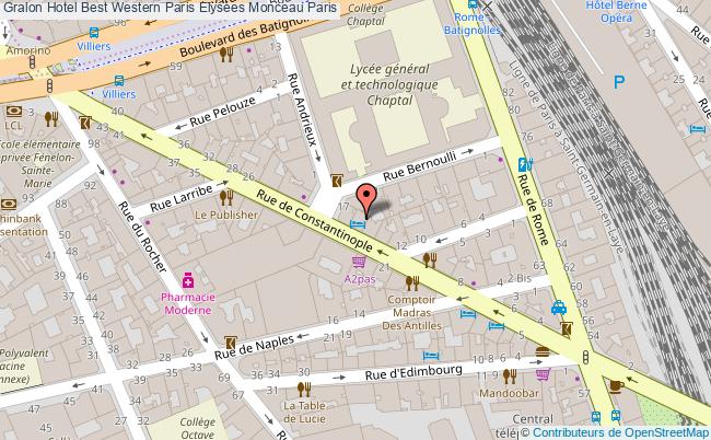 plan Hotel Le Blake Paris Gare Saint Lazare Paris