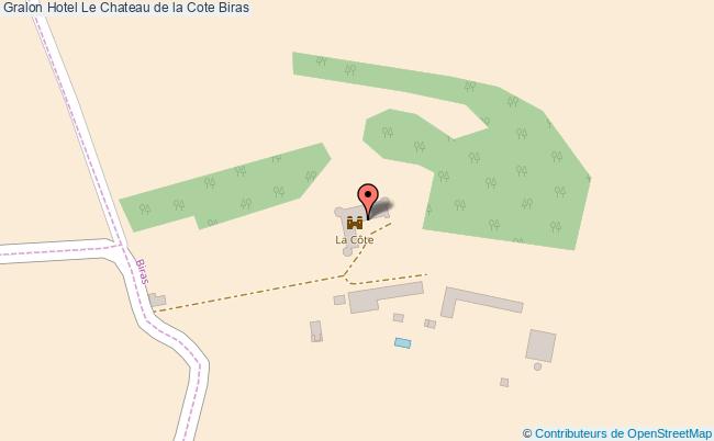 plan Hotel Le Chateau De La Cote Biras