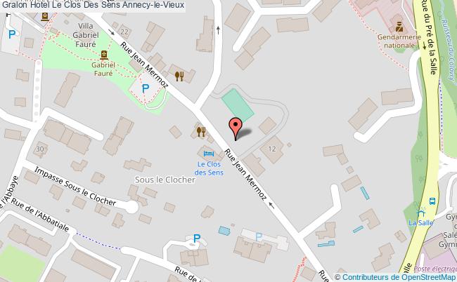 plan Hotel Le Clos Des Sens Annecy-le-Vieux