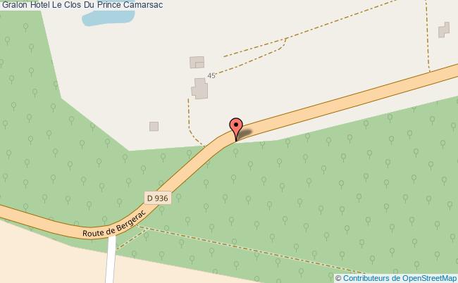 plan Hotel Le Clos Du Prince Camarsac