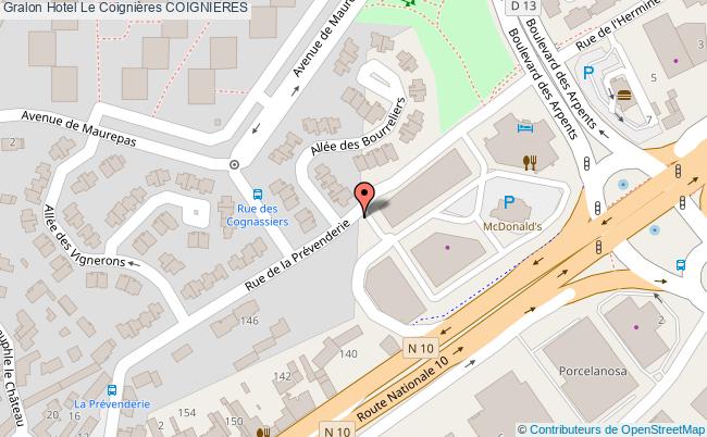 plan Hotel Le Coignières COIGNIERES