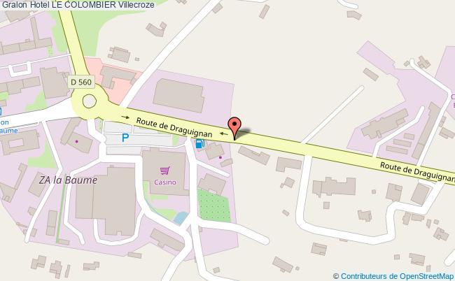 plan Hotel Le Colombier Villecroze