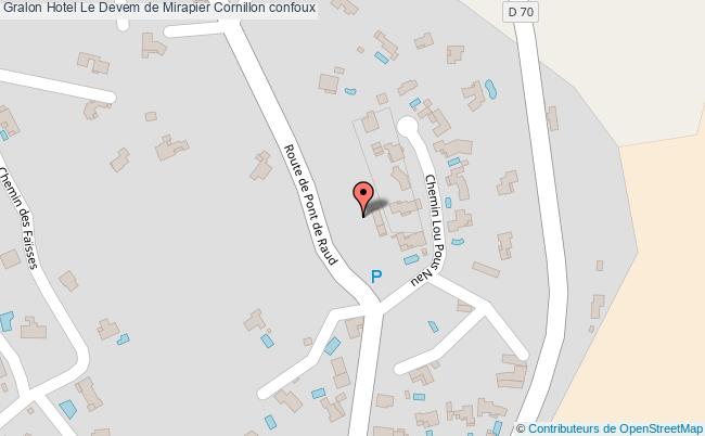 plan Hotel Le Devem De Mirapier Cornillon confoux