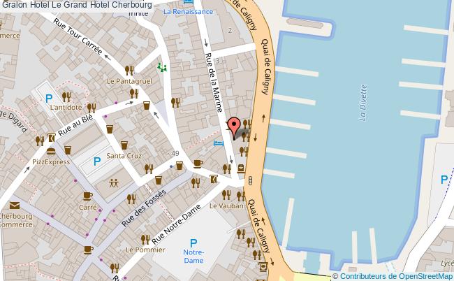 plan Le Grand Hotel Cherbourg
