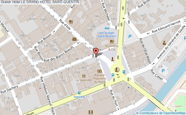 plan Le Grand Hotel SAINT-QUENTIN