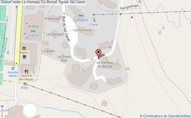 plan Hotel Le Hameau Du Borsat Tignes Val Claret