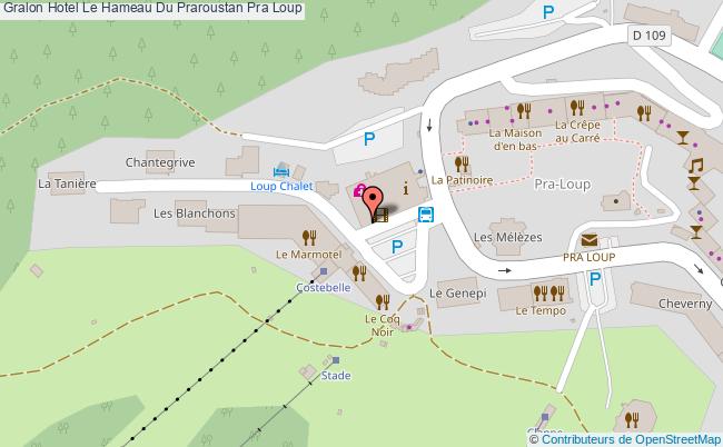 plan Hotel Le Hameau Du Praroustan Pra Loup