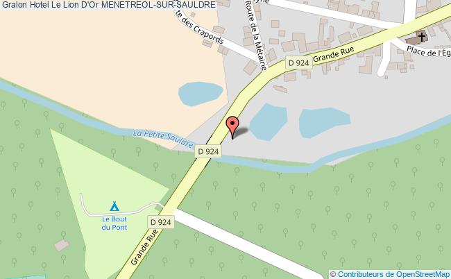 plan Hotel Le Lion D'or MENETREOL-SUR-SAULDRE