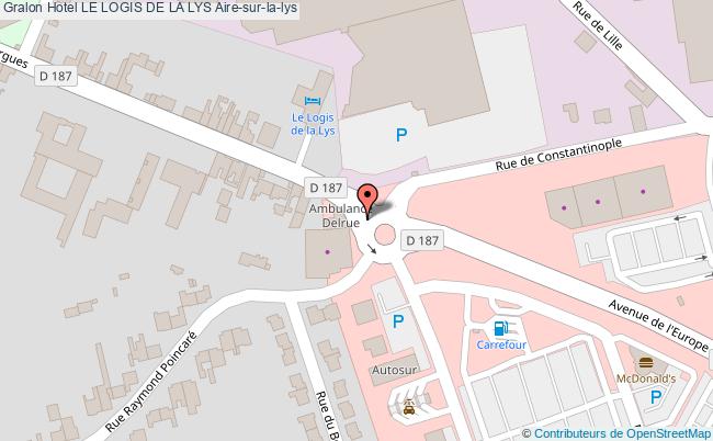 plan Hotel Le Logis De La Lys Aire-sur-la-lys