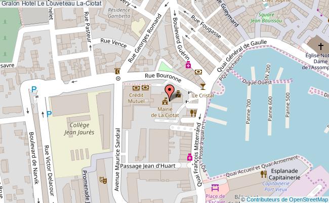 plan Hotel Le Louveteau La-Ciotat