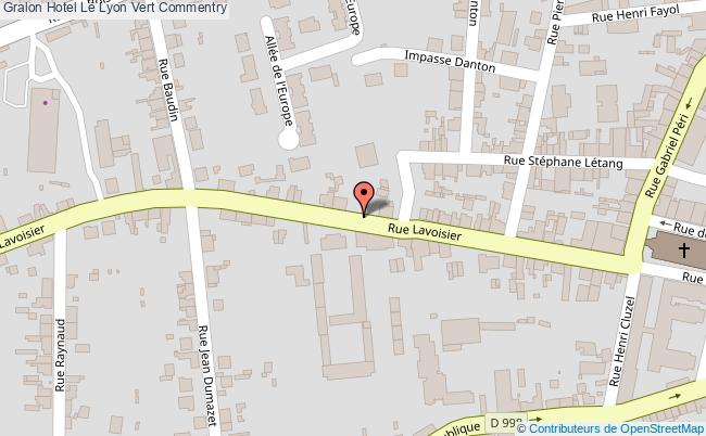 plan Hotel Le Lyon Vert Commentry