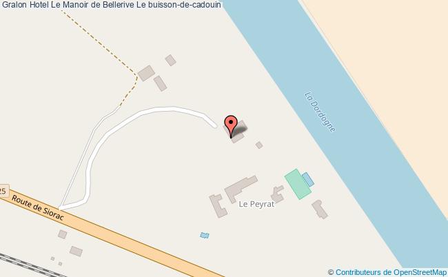 plan Hotel Le Manoir De Bellerive Le buisson-de-cadouin