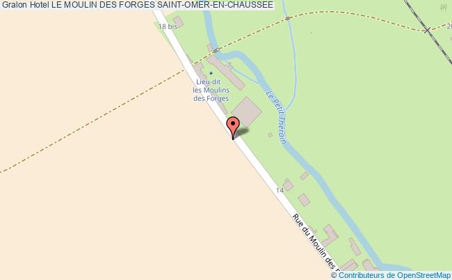 plan Hotel Le Moulin Des Forges SAINT-OMER-EN-CHAUSSEE