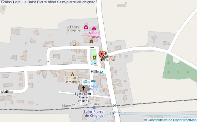 plan Le Saint Pierre Hôtel Saint-pierre-de-chignac