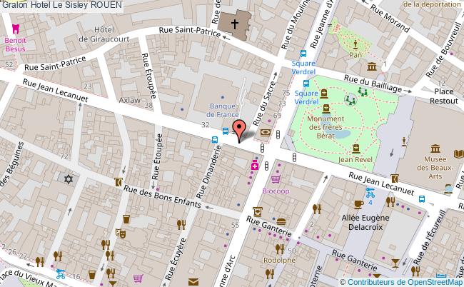 plan Hotel Le Sisley ROUEN