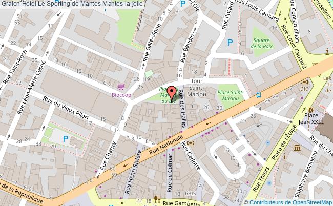 plan Hotel Le Sporting De Mantes Mantes-la-jolie