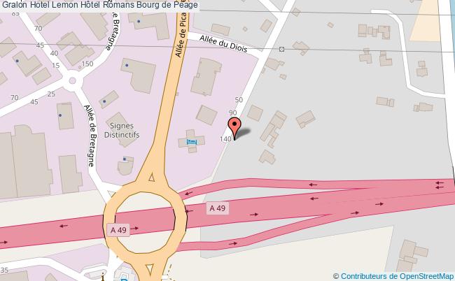 plan Lemon Hôtel Romans Bourg de Péage