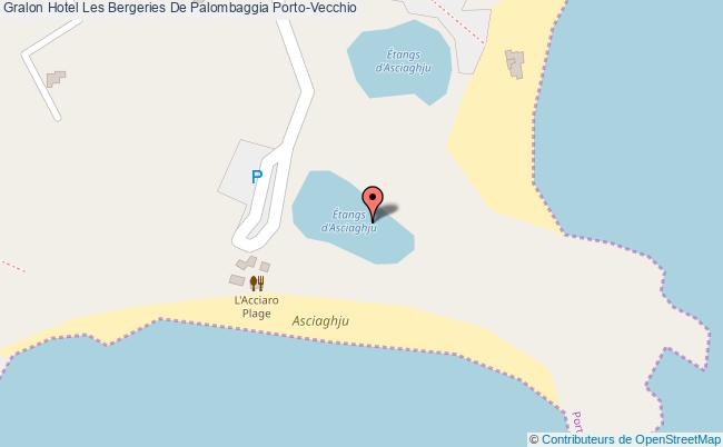 plan Hotel Les Bergeries De Palombaggia Porto-Vecchio