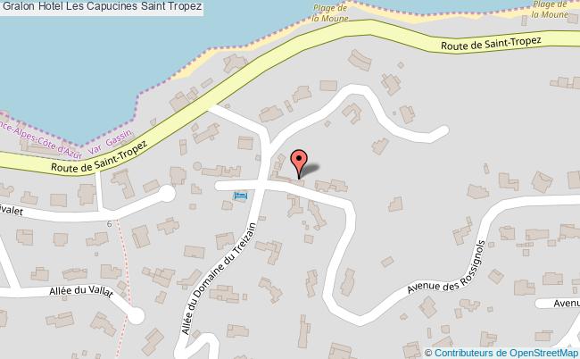 plan Hotel Les Capucines Saint Tropez