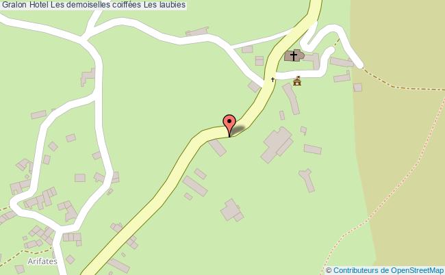 plan Hotel Les Demoiselles Coiffées Les laubies