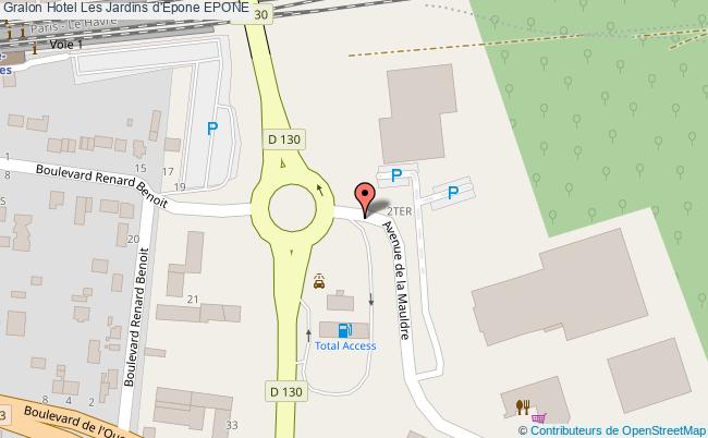 plan Hotel Les Jardins D'epone EPONE