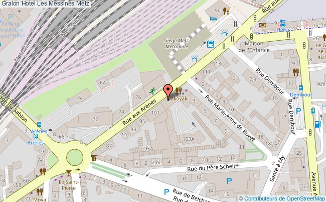 plan Hotel Les Messines Metz