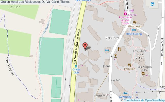 plan Les Résidences Du Val Claret Tignes