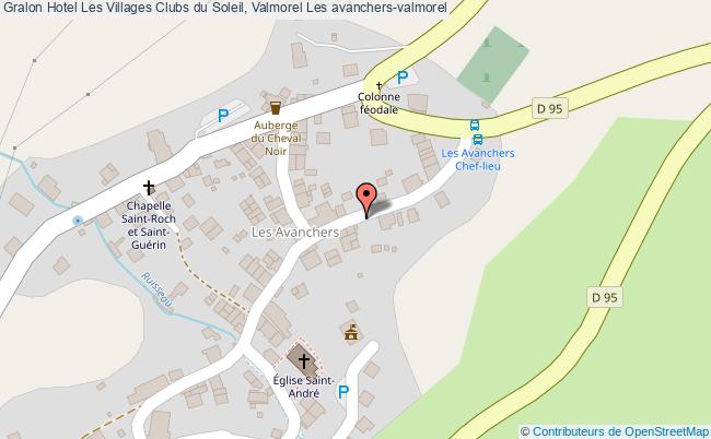 plan Hotel Les Villages Clubs Du Soleil, Valmorel Les avanchers-valmorel
