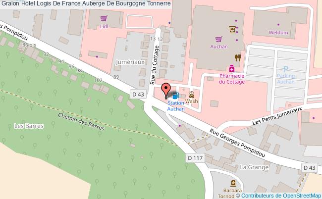 plan Hotel Logis De France Auberge De Bourgogne Tonnerre