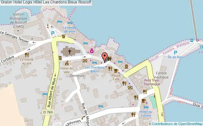 plan Logis Hôtel Les Chardons Bleus Roscoff