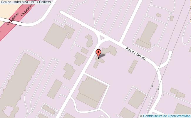 plan Hotel Mac Bed Poitiers