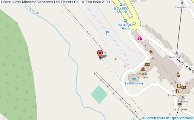 plan Hotel Madame Vacances Les Chalets De La Diva Isola 2000