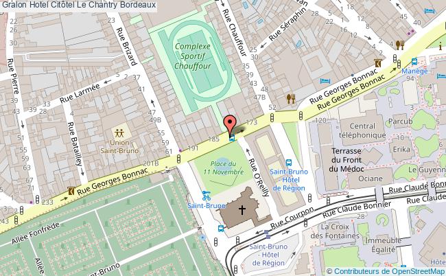 plan Marty Hôtel Bordeaux