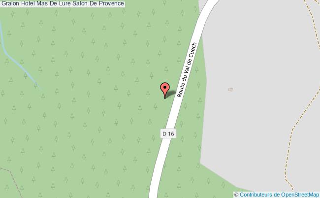 plan Hotel Mas De Lure Salon De Provence