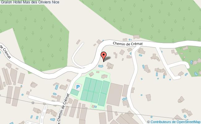 plan Hotel Mas Des Oliviers Nice