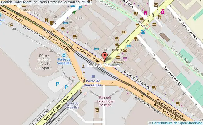 plan Hotel Mercure Paris Porte De Versailles PARIS