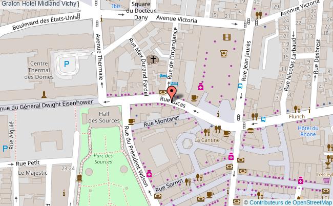 plan Hotel Midland Vichy