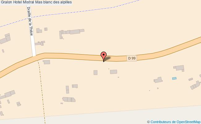 plan Hotel Mistral Mas blanc des alpilles