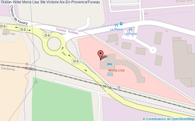 plan Hotel Mona Lisa Ste Victoire Aix-En-Provence/Fuveau