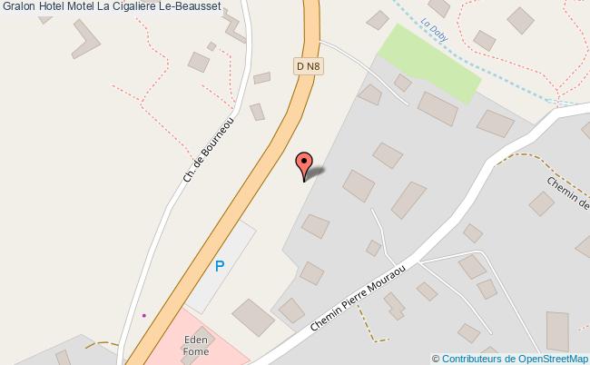 plan Hotel Motel La Cigaliere Le-Beausset