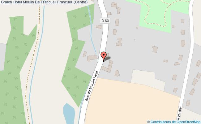 plan Hotel Moulin De Francueil Francueil (Centre)