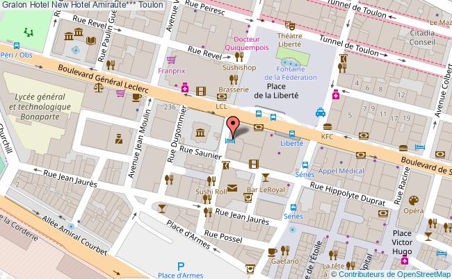 plan New Hotel Amiraute*** Toulon