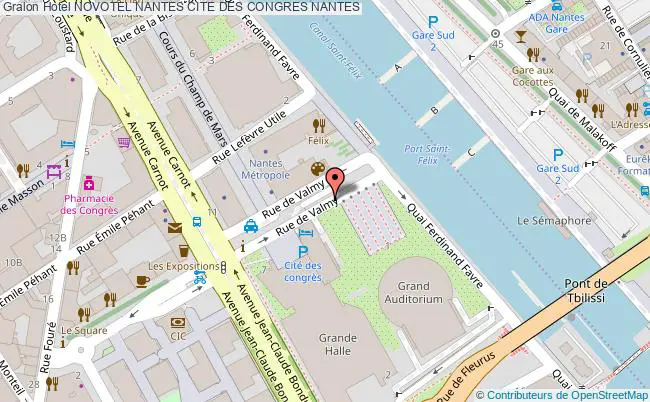 plan Hotel Novotel Nantes Cite Des Congres NANTES