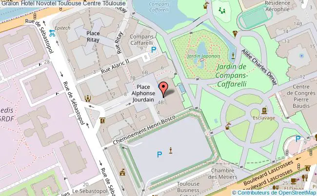 plan Hotel Novotel Toulouse Centre Toulouse