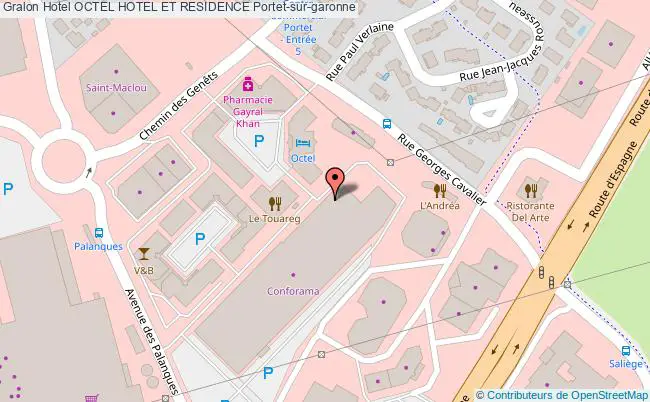plan Octel Hotel Et Residence Portet-sur-garonne